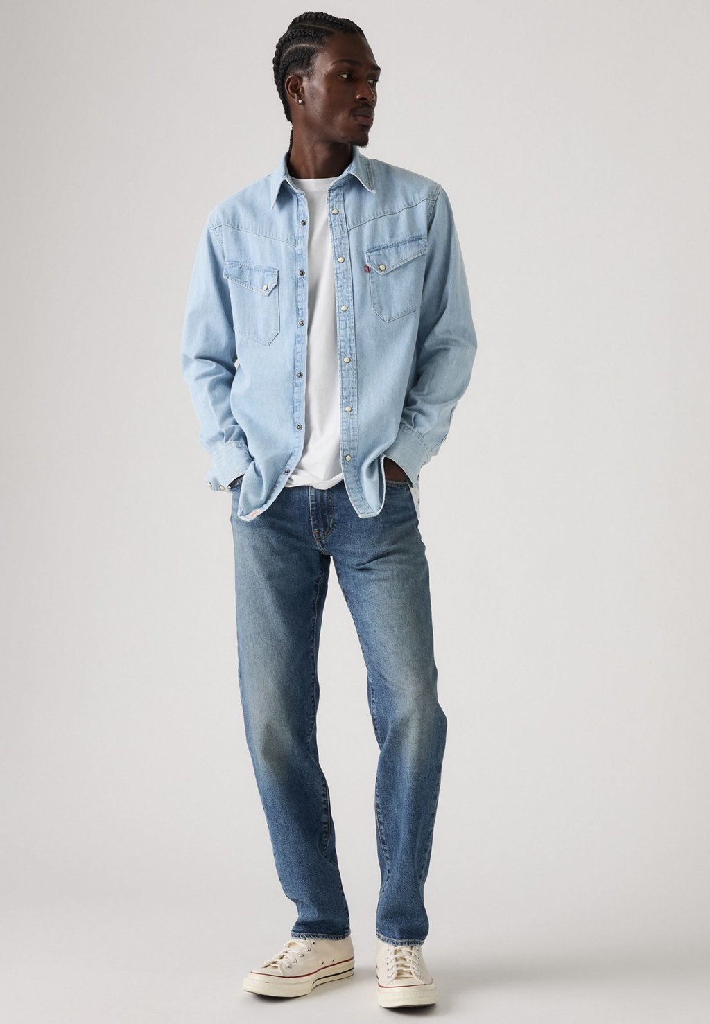 Зауженные джинсы 502 TAPER Levi's, цвет Denim Detour — фото 2