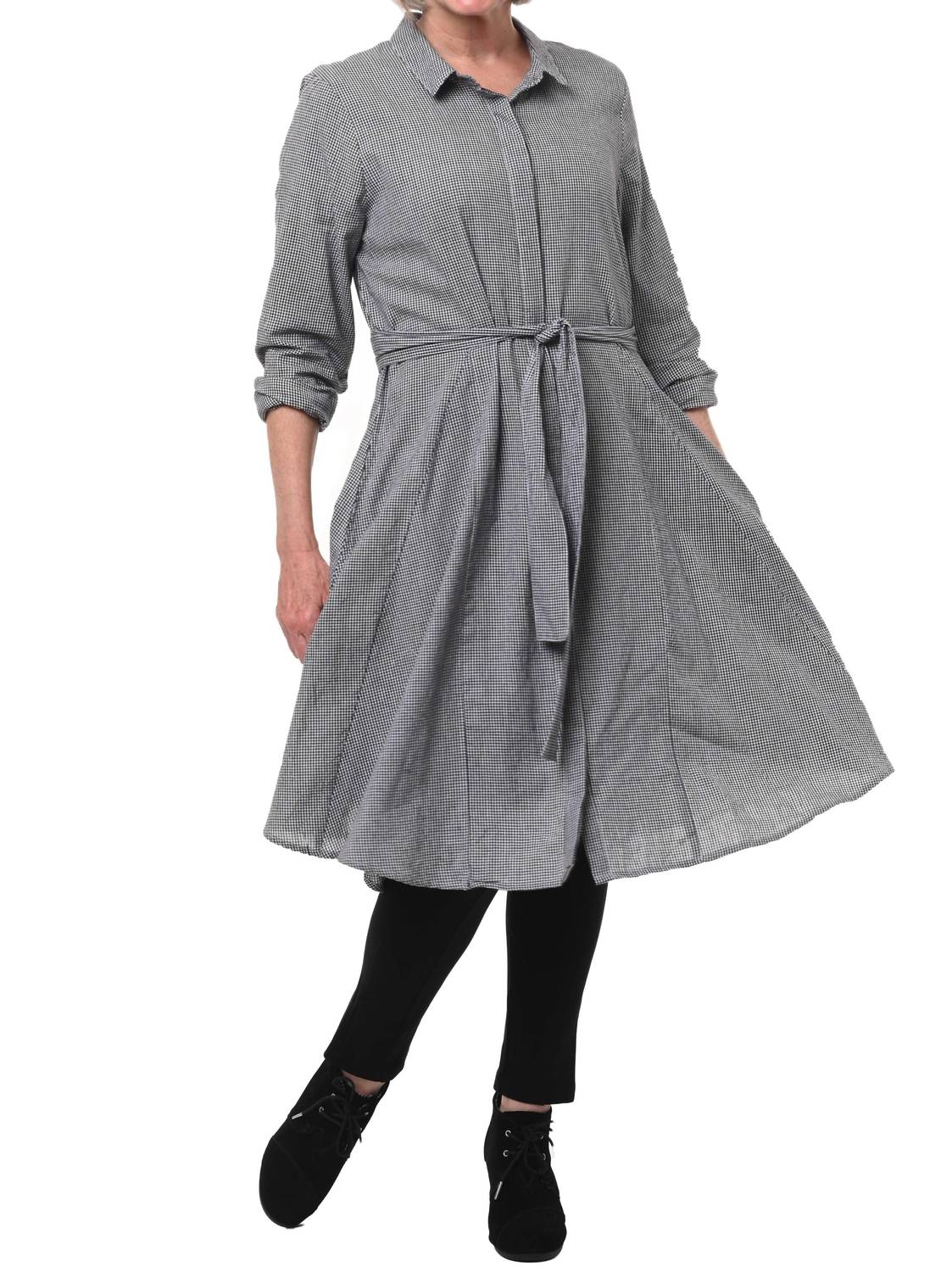 

Платье Perrin в черную клетку Tulip Clothing