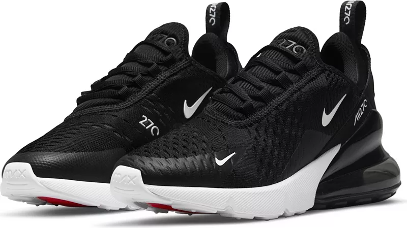 Детские кроссовки Nike Air Max 270 для начальной школы, белый/черный/красный — фото 3