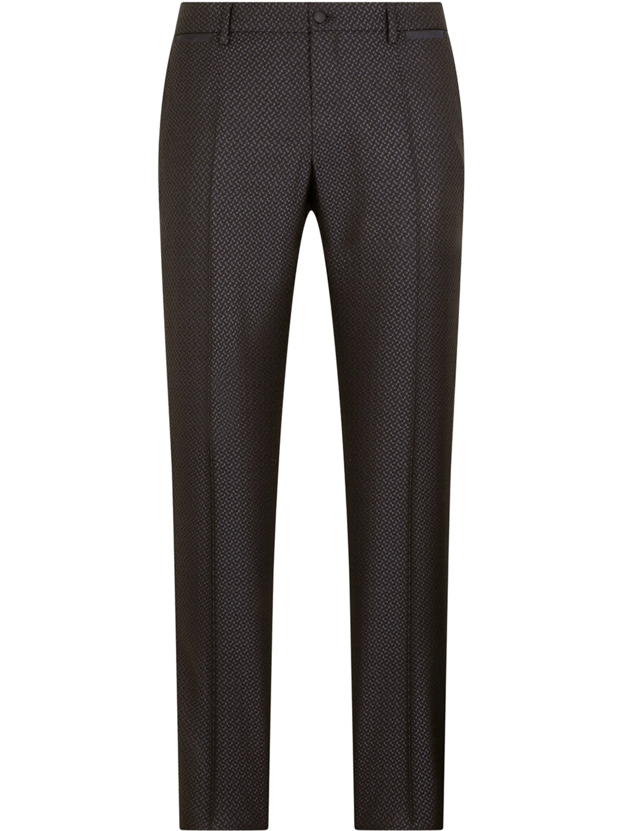 

Жаккардовые брюки строгого кроя Dolce & Gabbana, черный