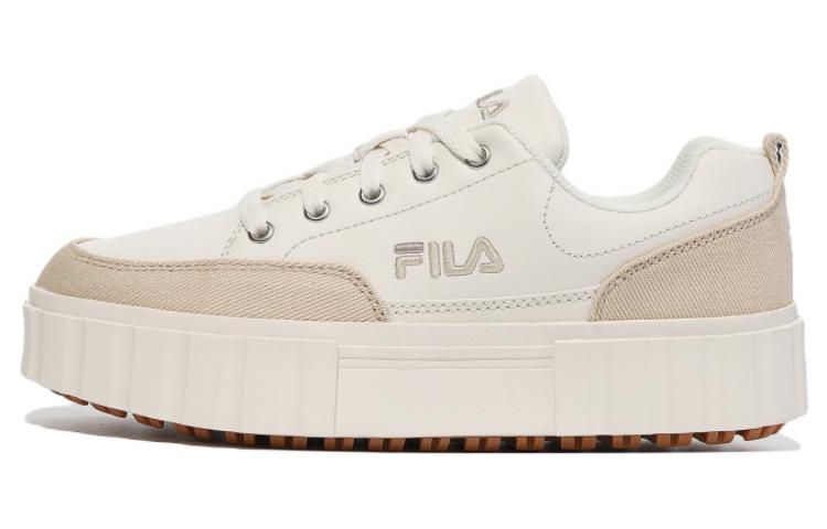 

Кроссовки FILA Sand Blast Row Skateboard Shoes Unisex Low-Top Beige White