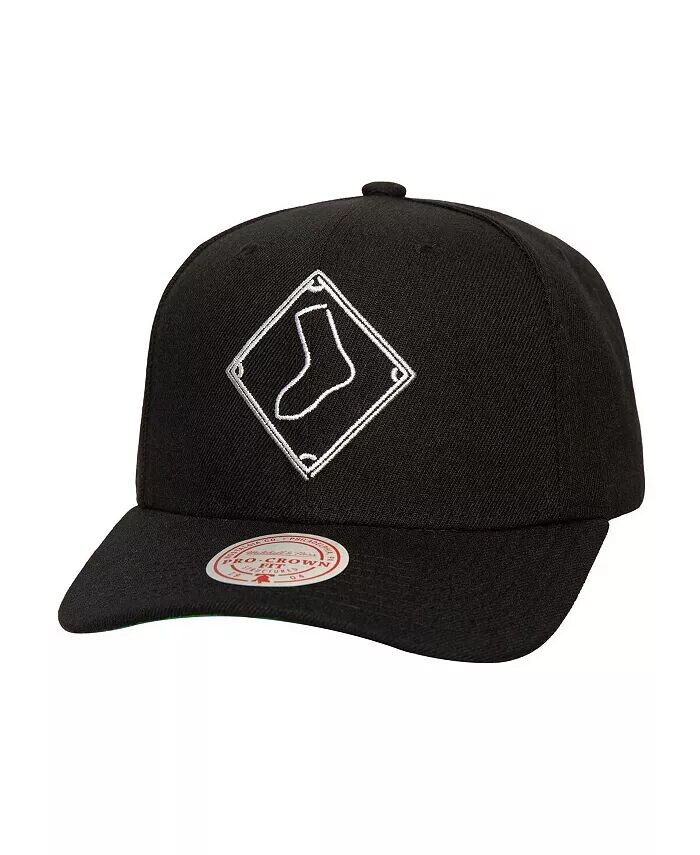 

Мужская черная регулируемая кепка Chicago White Sox с неоновым логотипом Pro Crown Mitchell & Ness, черный