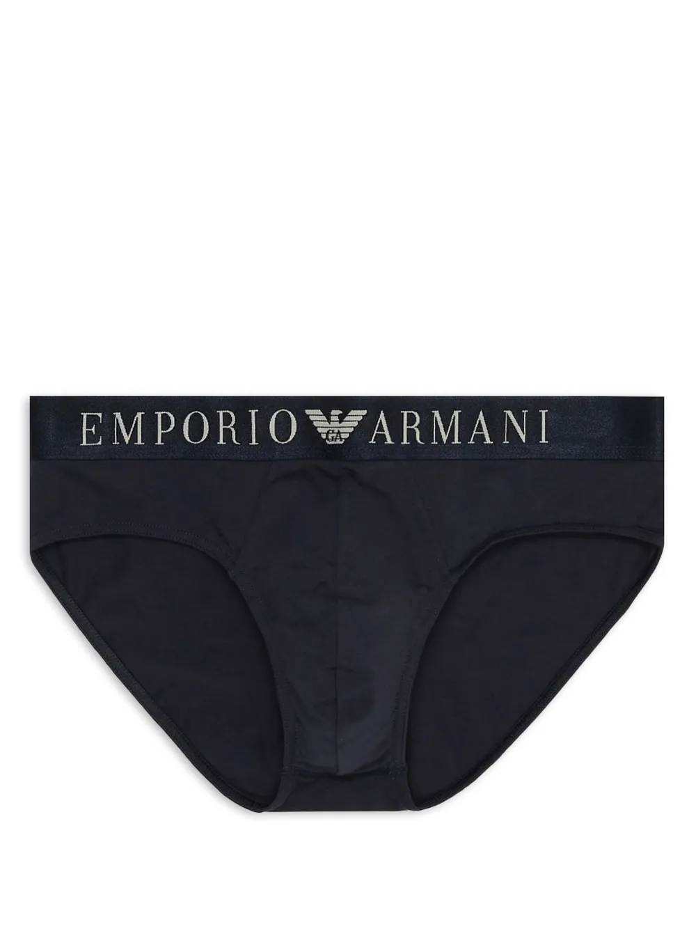 

Трусы-брифы с логотипом Emporio Armani, синий