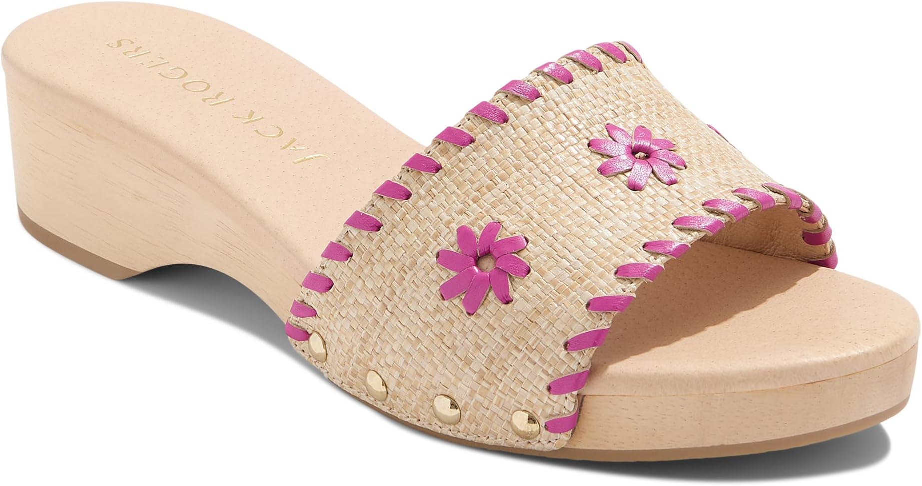 

Босоножки Breakers Clog Sandal Jack Rogers, цвет Rattan/Fuchsia