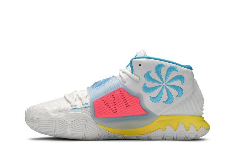 Кроссовки Kyrie 6 EP 'Neon Graffiti', белый — фото 3