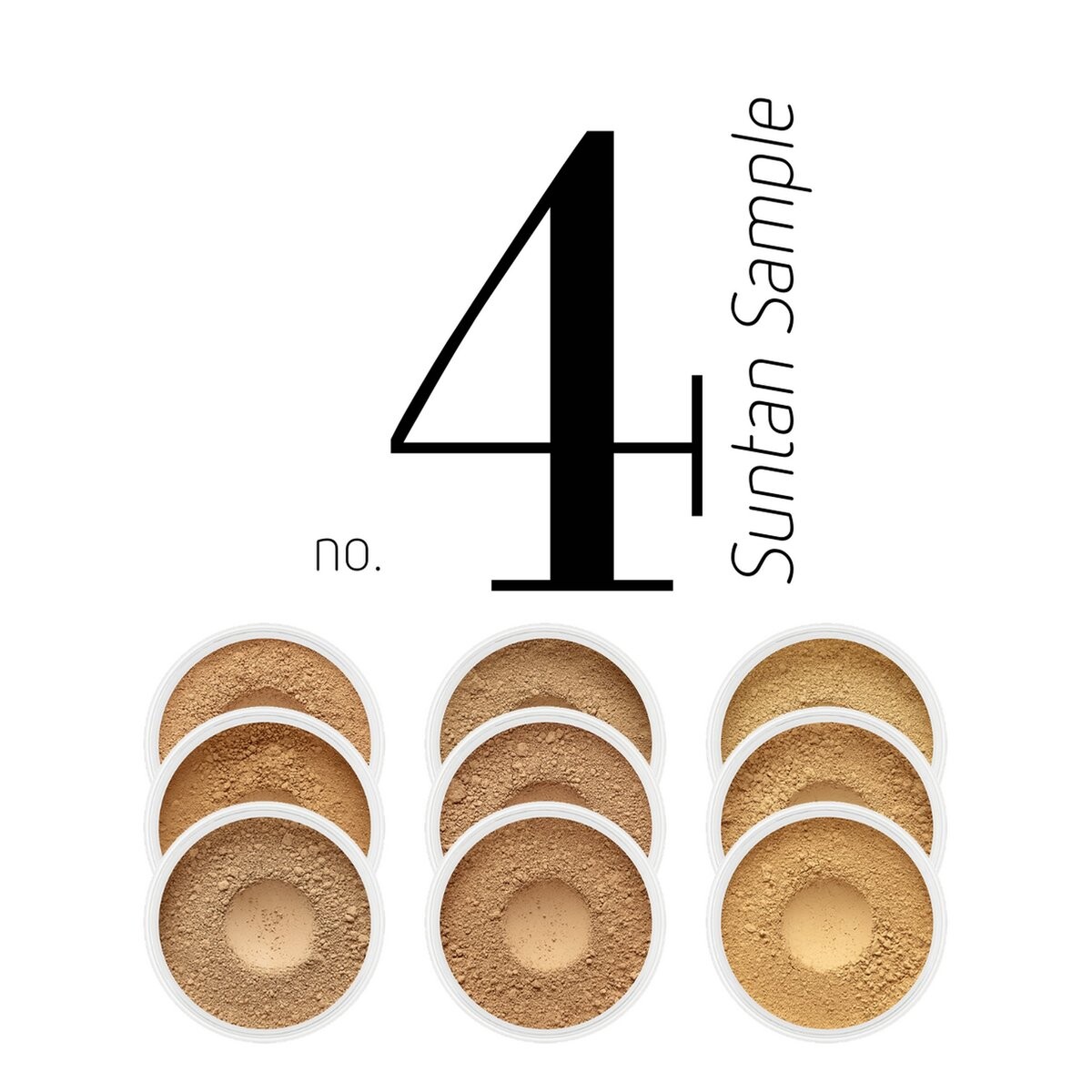 

Набор пробников тонального крема Suntan Sample No.4 - 9x0,5 г - Ecolore