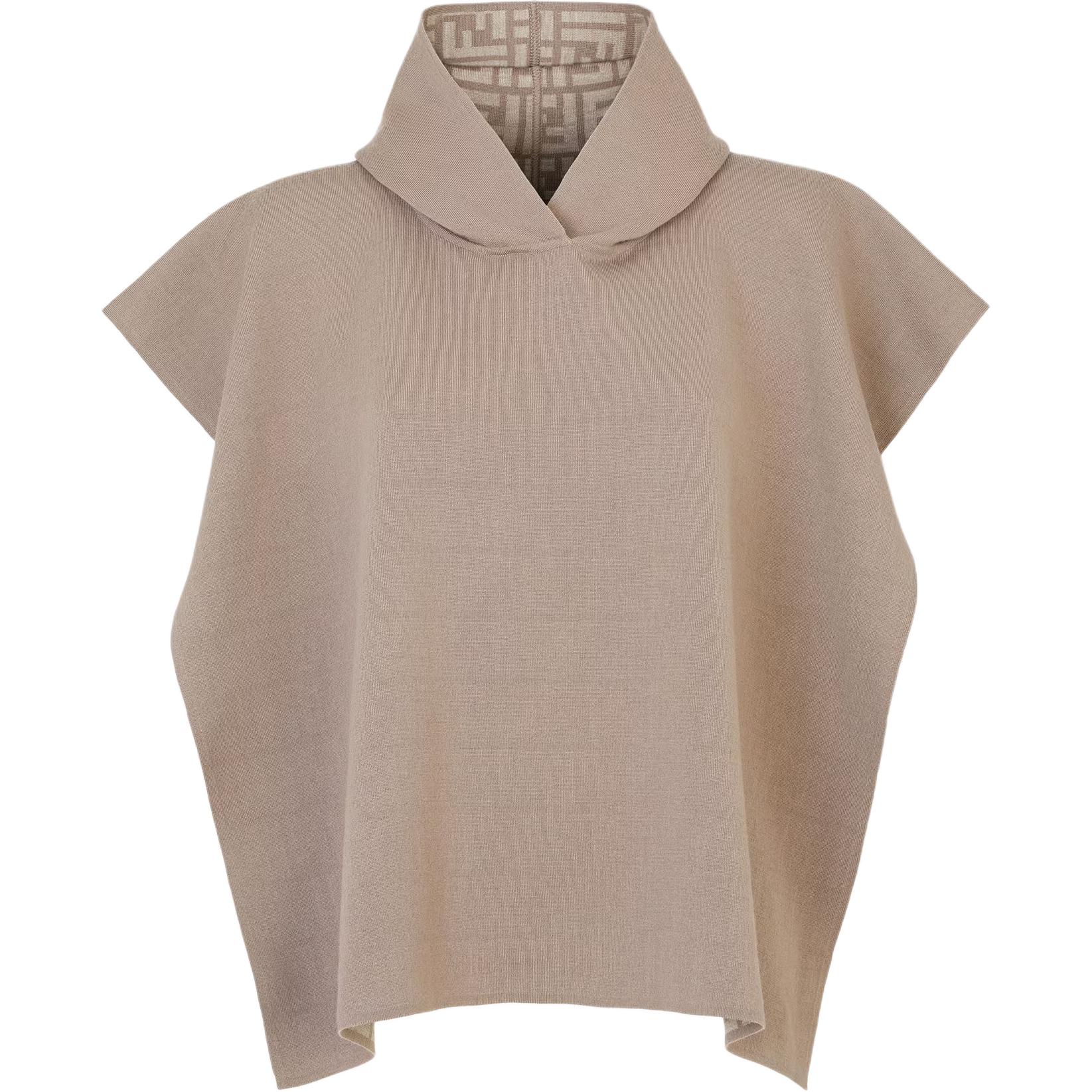 

FENDI Капюшонный стрейч пончо, Gray