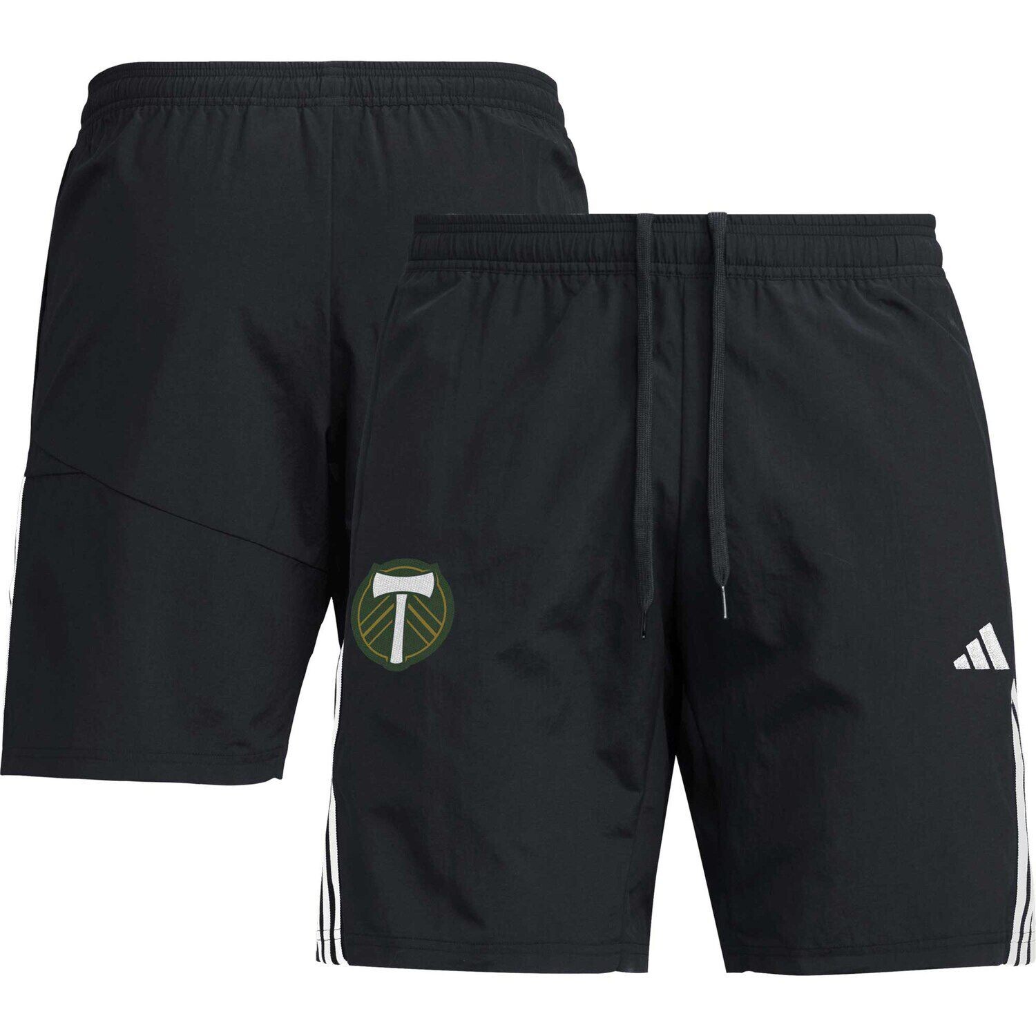 

Мужские черные шорты для отдыха Portland Timbers adidas
