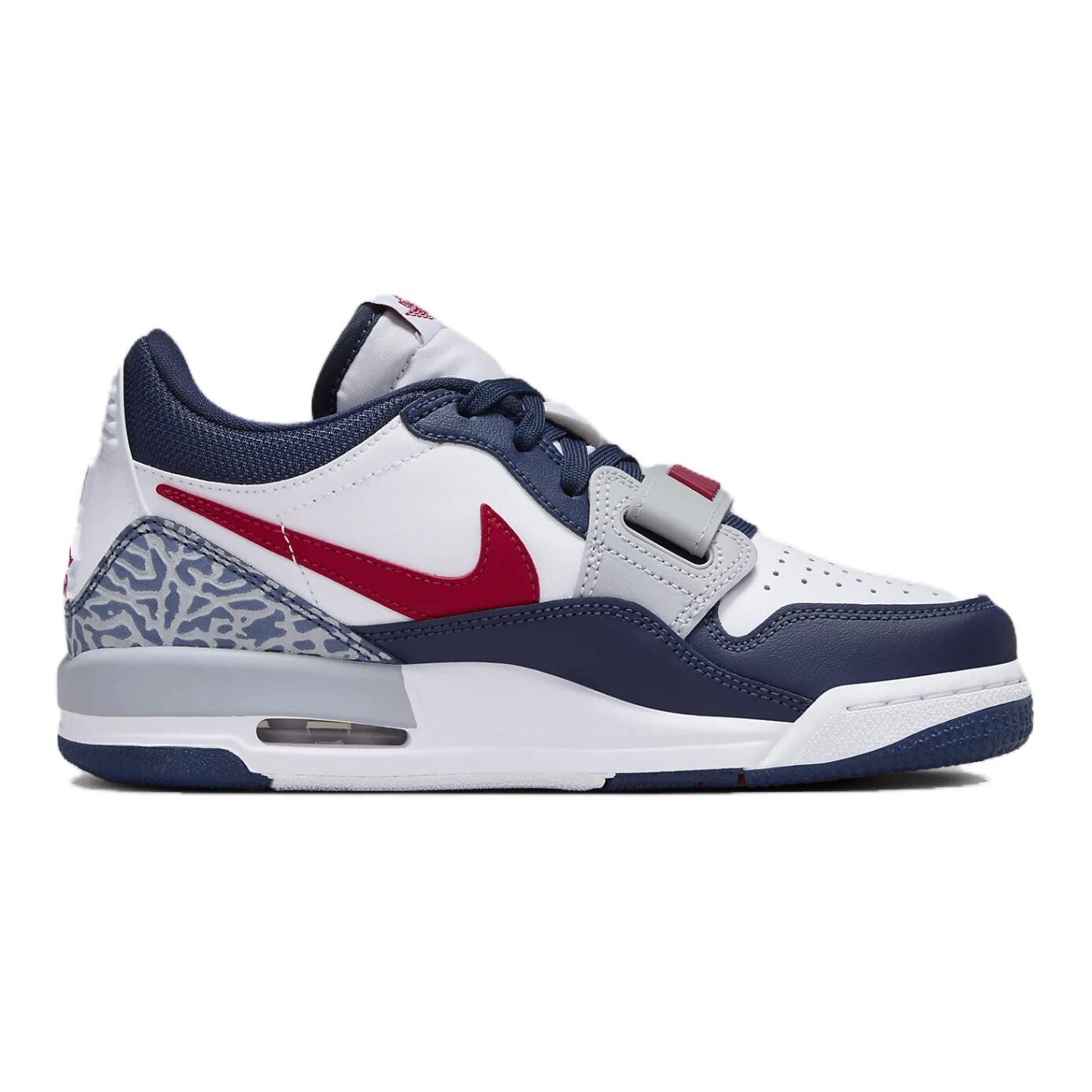 Баскетбольные кроссовки Legacy 312 для детей GS Low-top белые/синие Jordan, белый/синий — фото 2
