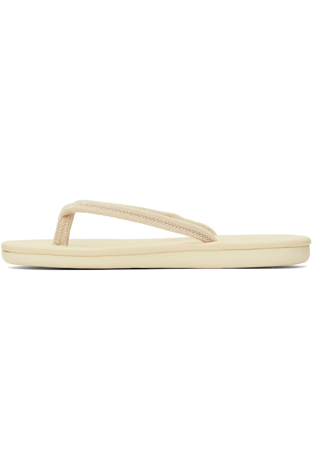 Саионара вьетнамки с верёвочными ремнями Ancient Greek Sandals, бежевый — фото 3