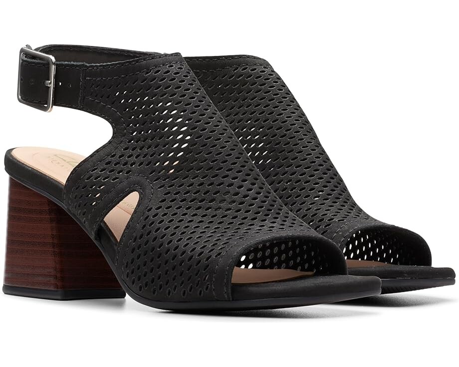 

Туфли Clarks Siara 65 Flow, цвет Black Nubuck