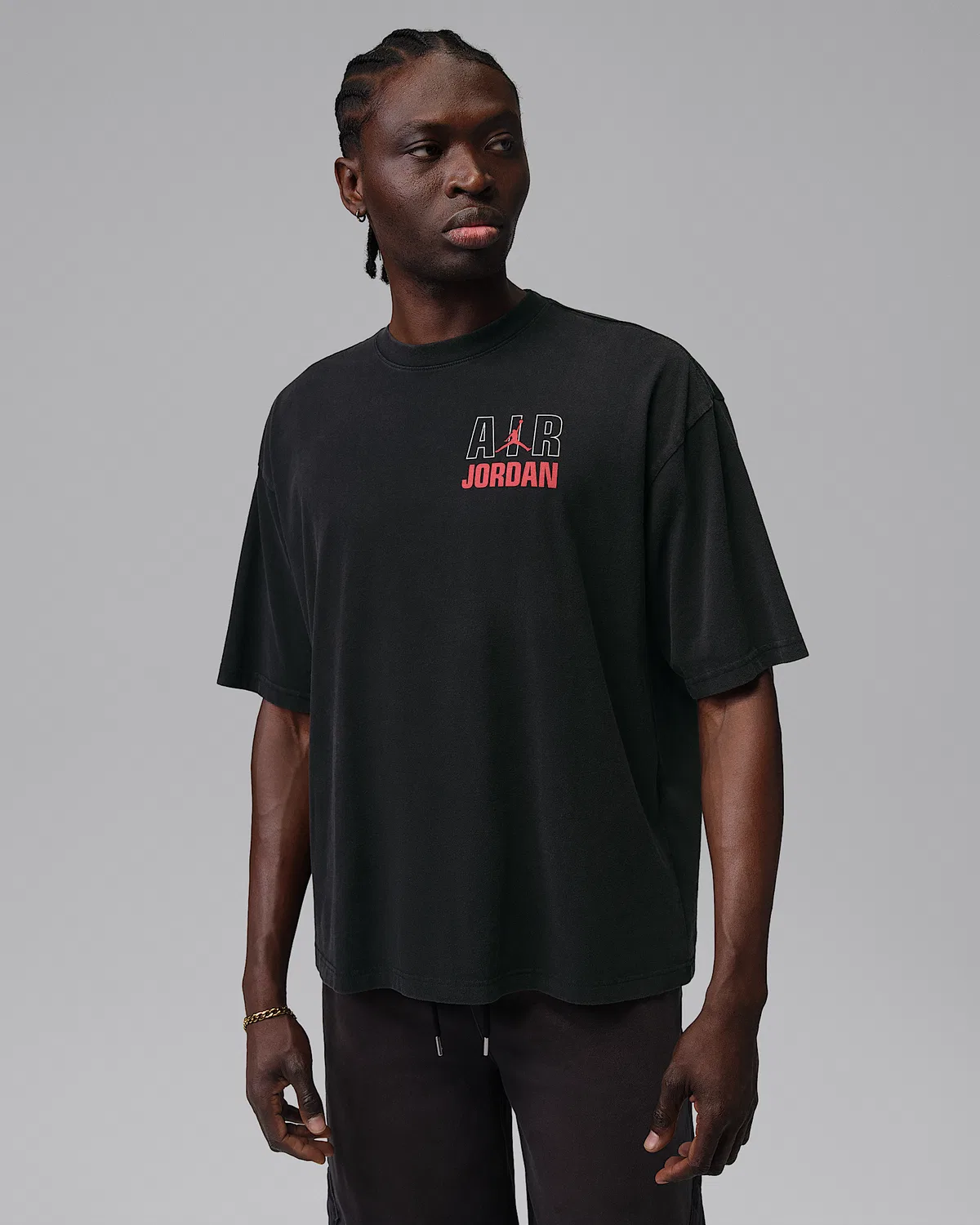 Мужская футболка Jordan Flight, Black/University Red — фото 2