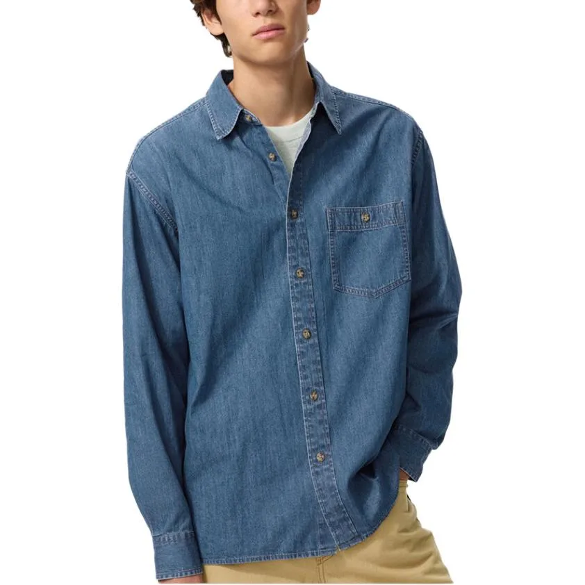 Рубашка JW Anderson SS26 мужская UNIQLO, 64 Lake Blue — фото 3