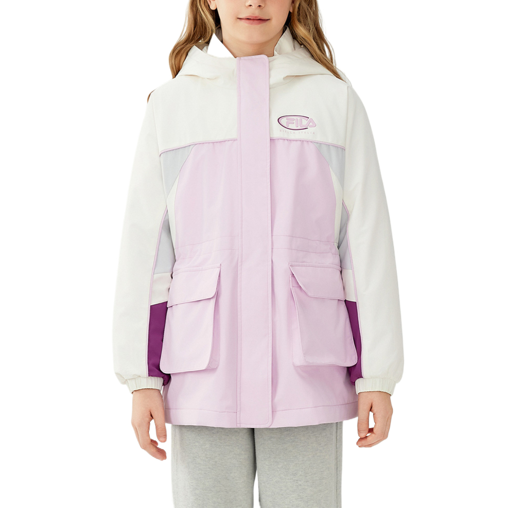 

Пуховик классический повседневный комплект из 2 предметов kids' FILA KIDS, розовый