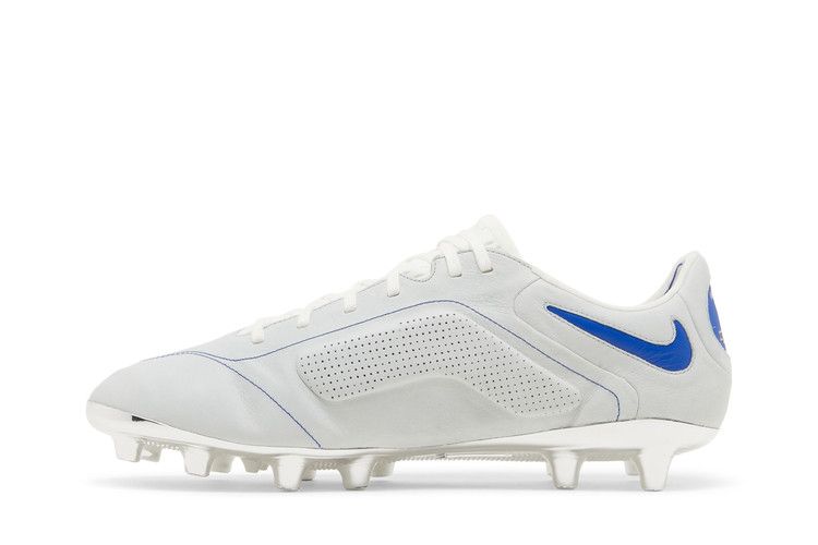 Бутсы Nike Tiempo Legend 9 Elite Made in Italy AG 'Montebelluna - White Game Royal', белый — фото 4