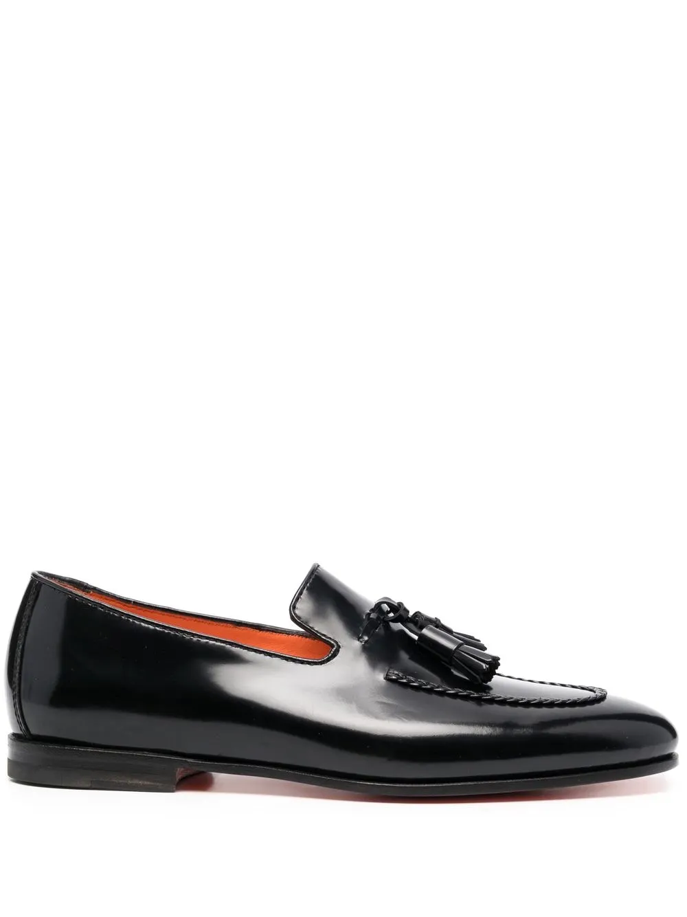 

Лоферы с кисточками Santoni, черный