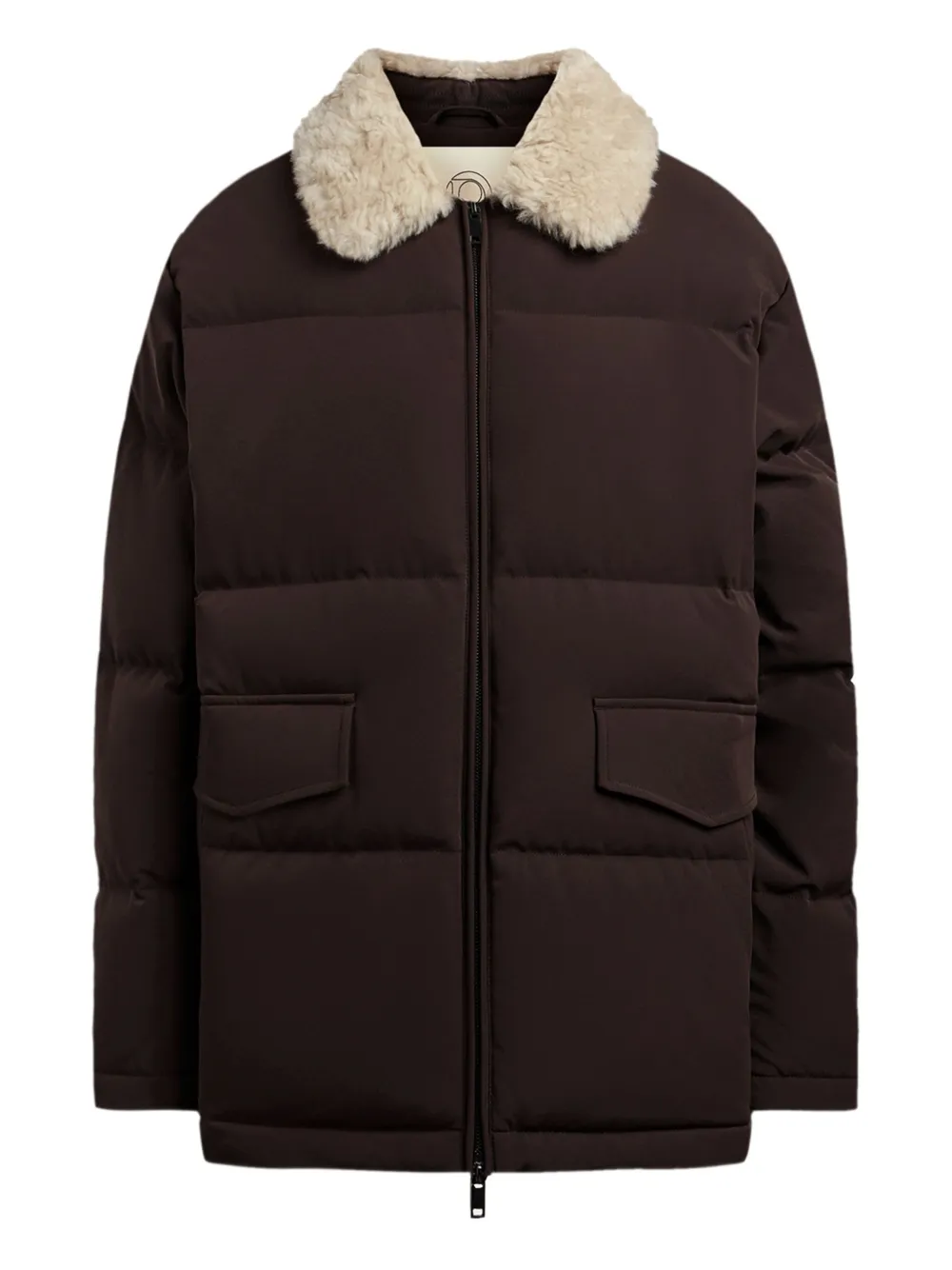 

Куртка с меховым воротником 12 STOREEZ, коричневый