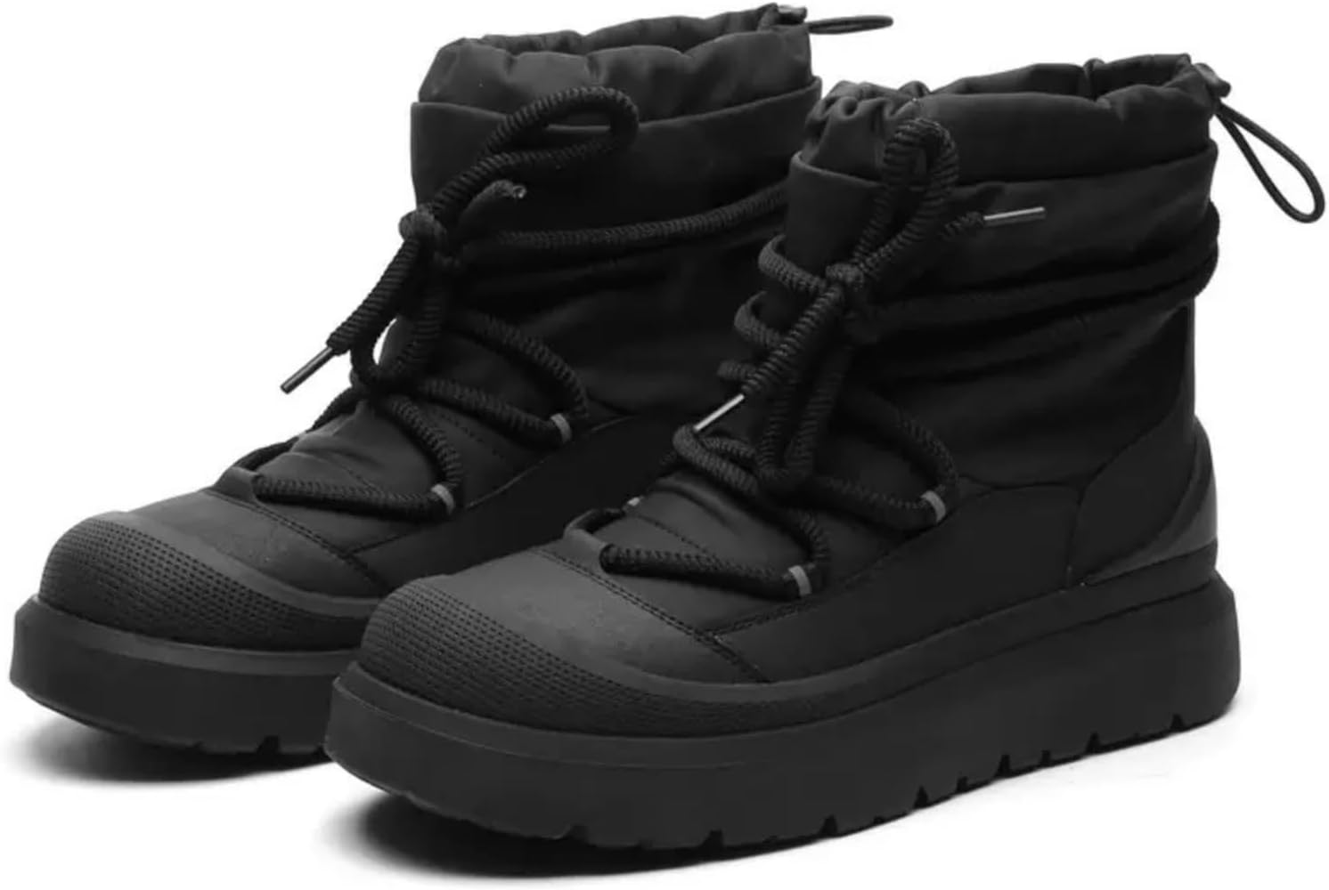 

Зимние теплые ботинки MACEFIL для мужчин и женщин с меховой подкладкой, водонепроницаемые, противоскользящие, для зимнего улицы, работы, прогулок и тактические, черный