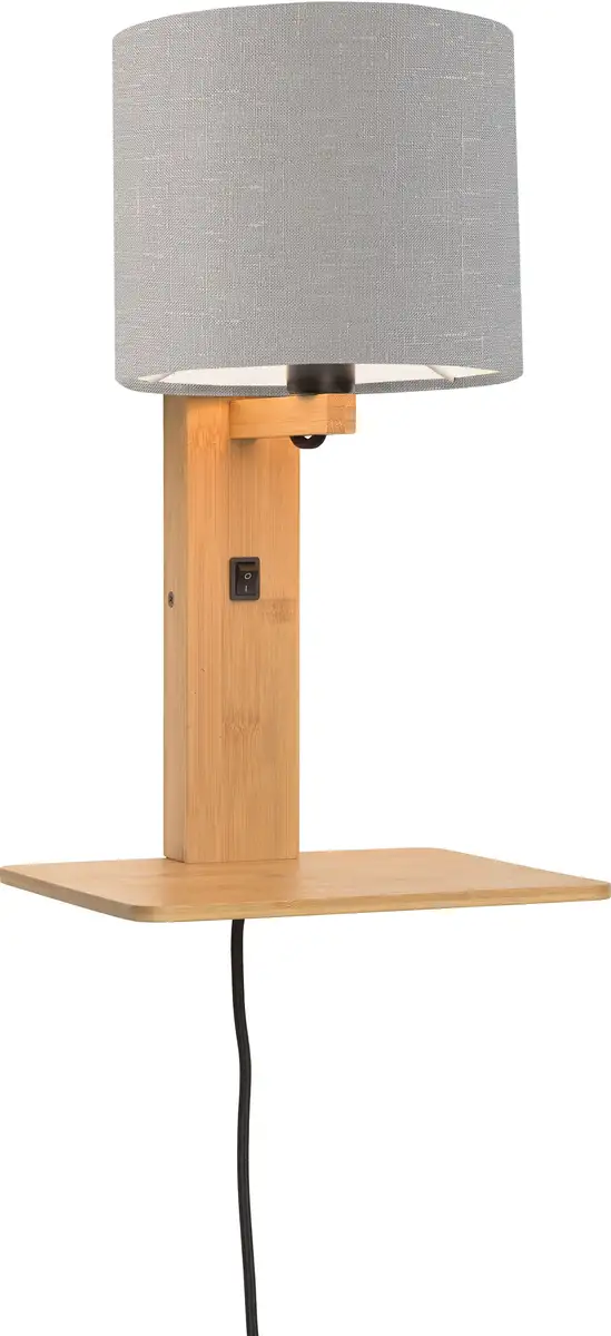 

GOOD&MOJO Настенный светильник "Анды", лампа E14 | без лампочек Ø 15 см, Высота: 36 см, светло-серый