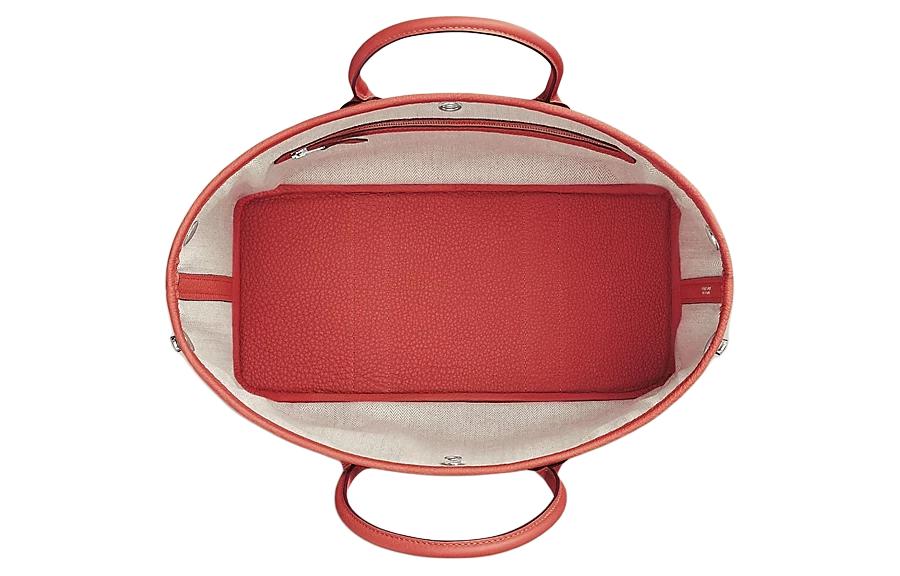 HERMES Сумка-шоппер Garden Party Negonda Calfskin женская 9M Sanguine ярко-красная — фото 3