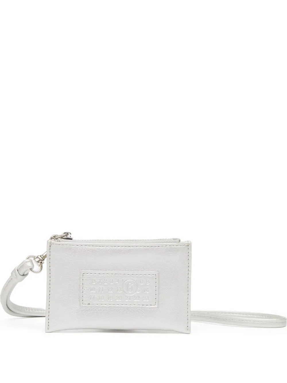 

Кошелек с логотипом Mm6 Maison Margiela, серебряный