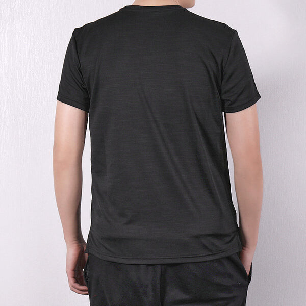 Футболка superset top ss training sports breathable round neck short sleeve black Nike, черный — фото 4