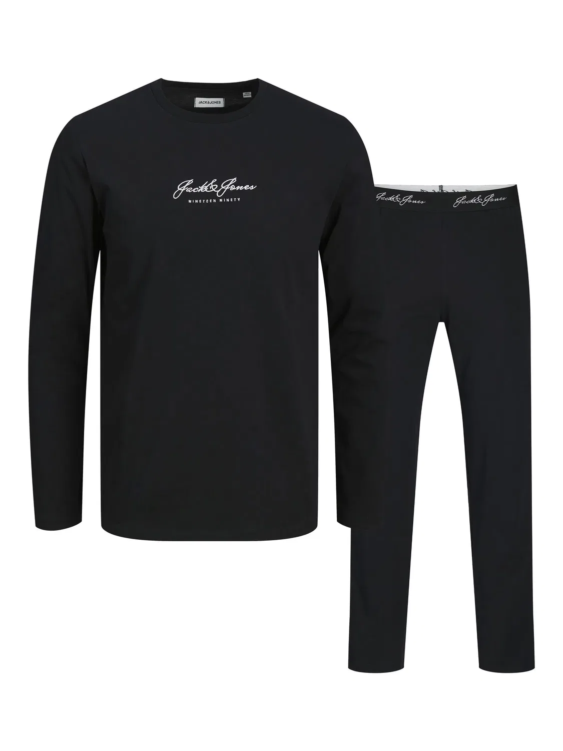 Лонгслив из хлопка JACK & JONES Junior, черный