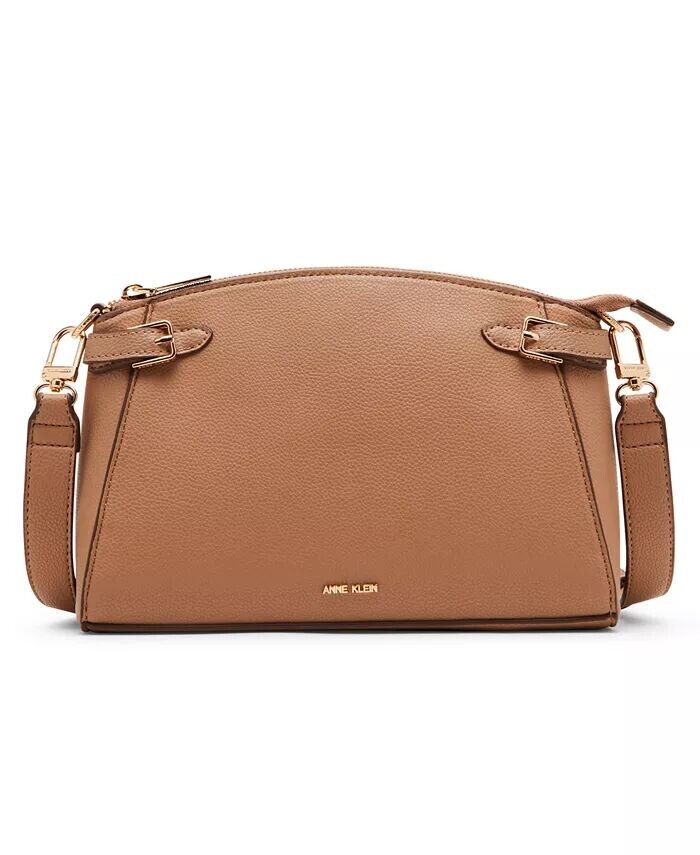 

Сумка-купол с поясом и кросс-боди Anne Klein, коричневый