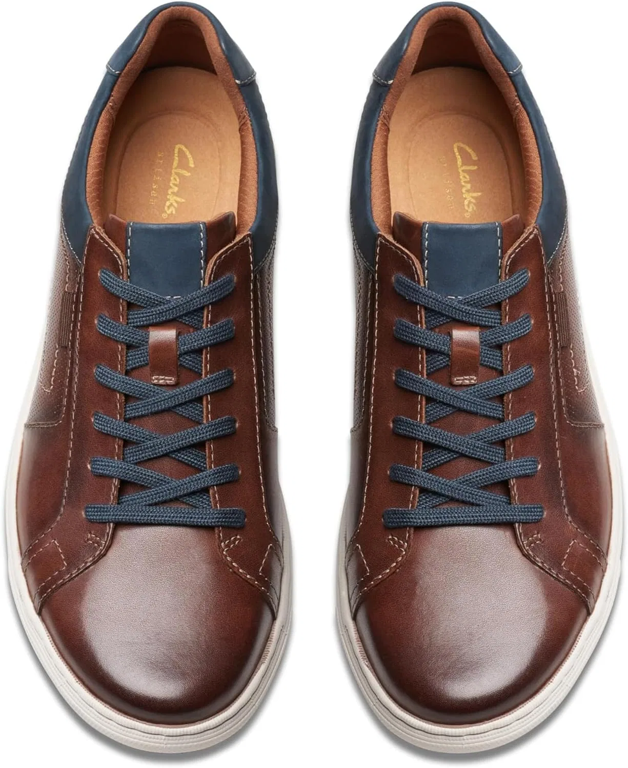 Мужские кроссовки Clarks Mapstone Lace Suede Blue — фото 2