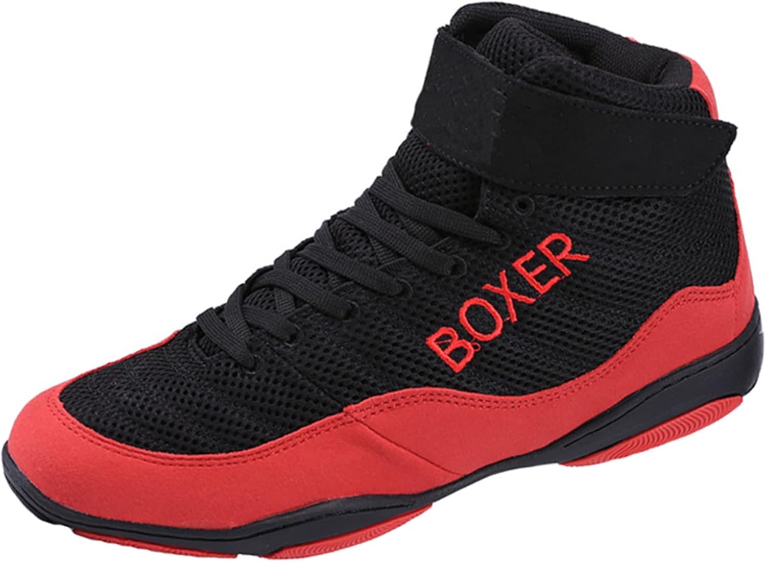 

Кроссовки для борьбы для мальчиков и девочек, обувь для тяжелой атлетики и единоборств, дышащие легкие спортивные ботинки для бокса для детей и молодежи Ukuboxbag, красный