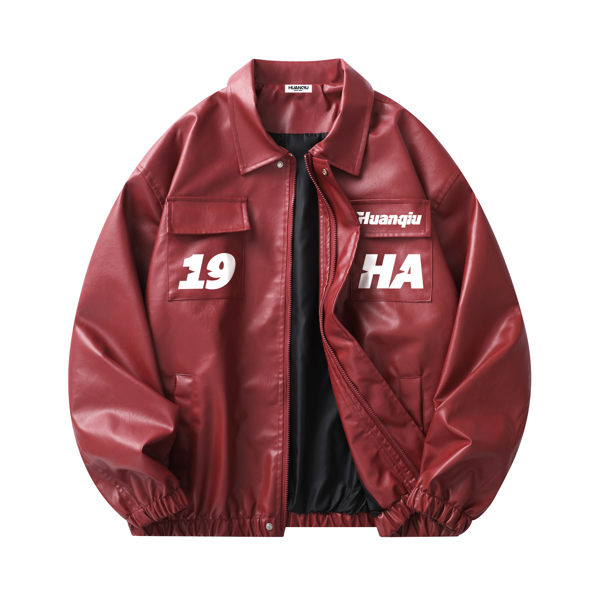 

Куртка Unisex Lapel Moderate HUANQIU, burgundy