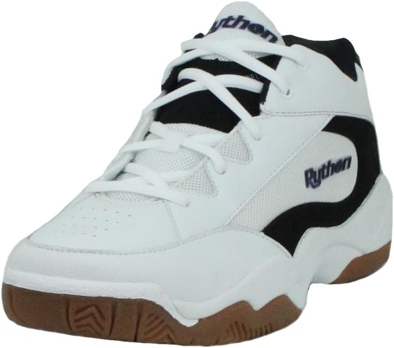 

Кроссовки для ракетбола (сquash, indoor pickleball, бадминтон, волейбол) Python Wide (EE) с широкой посадкой для помещений (доступны белый и черный цвета) Python Racquetball, белый/черный