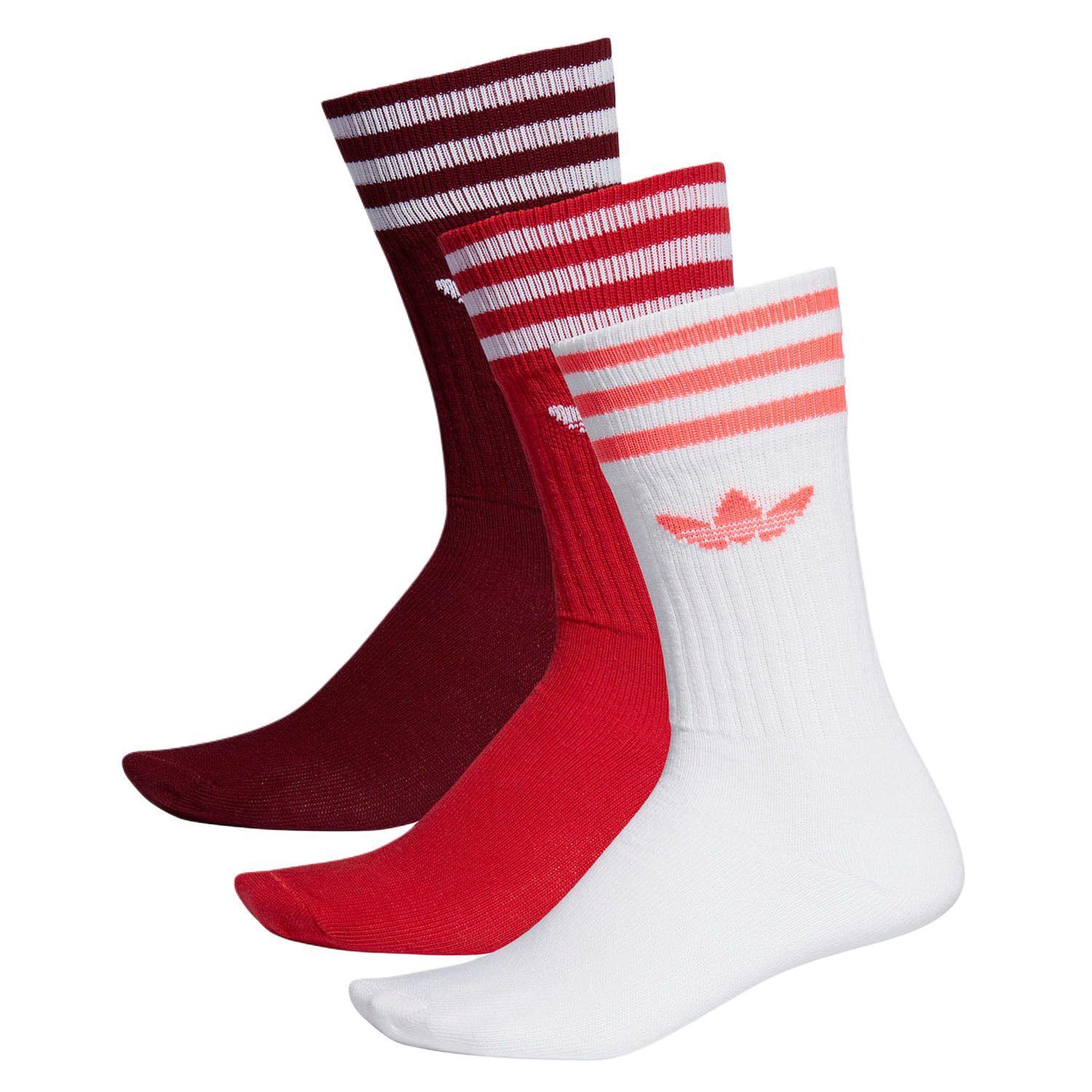 Унисекс носки Crew 3 пары Adidas Originals, белый