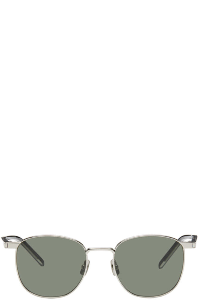 

Серебряные солнцезащитные очки SL 747 Saint Laurent