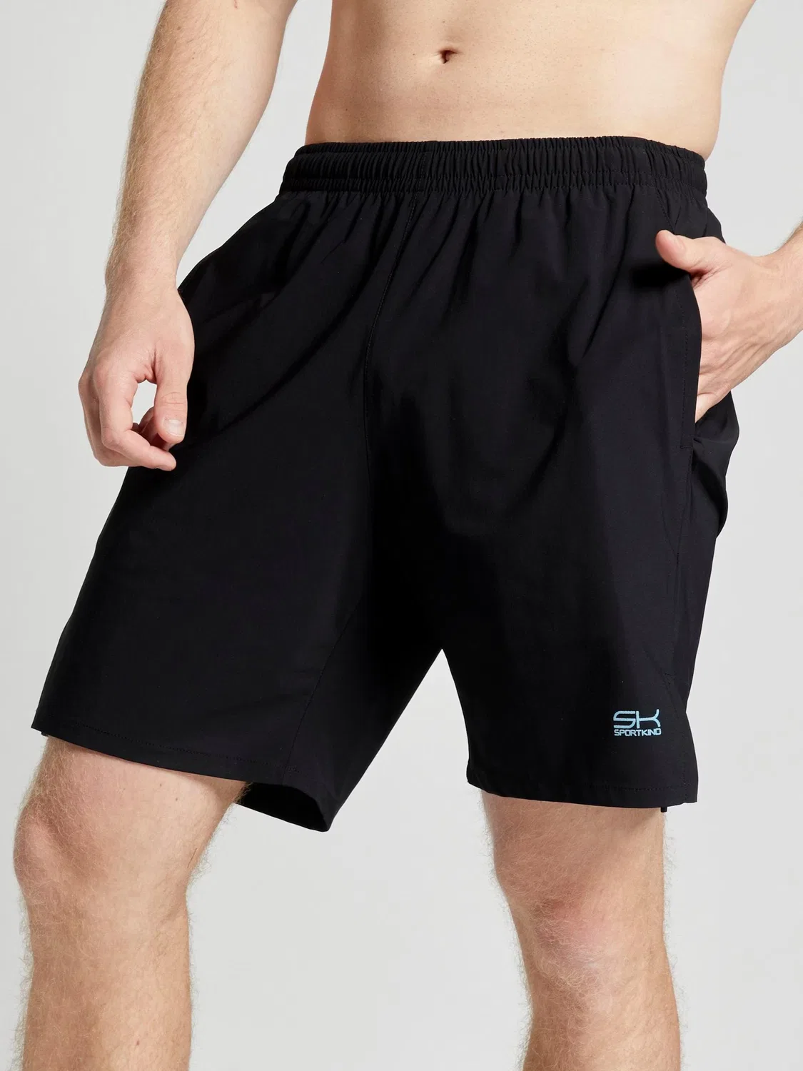 Спортивные шорты Sportkind Regular Workout Pants Performance Shorts черного цвета — фото 3