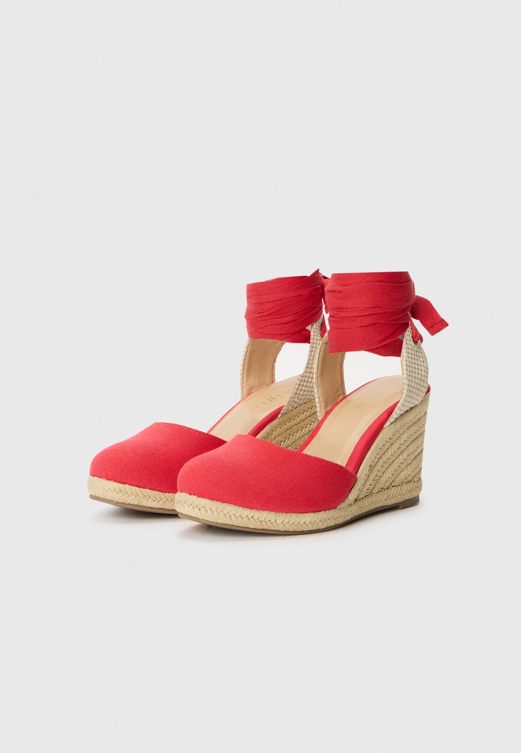 Босоножки на танкетке Espadrilles Anna Field by Zalando, красный — фото 2