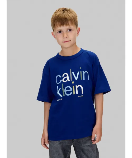 

Футболка Slim fit Calvin Klein Jeans, синий