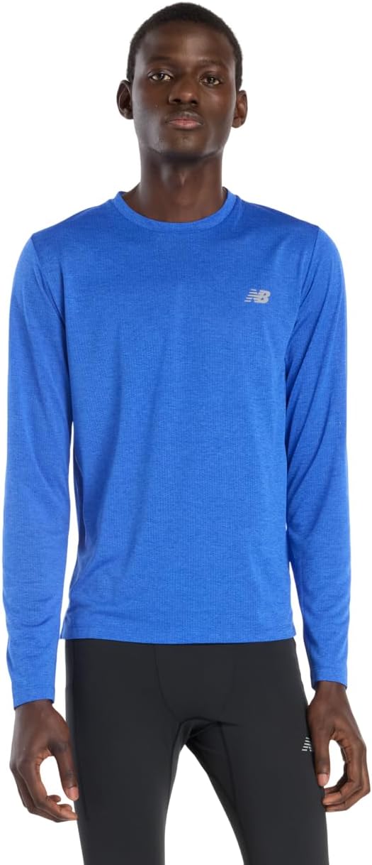 

Футболка с длинным рукавом New Balance Athletics Run, футболка с длинным рукавом, футболка для бега (MT41256), голубой