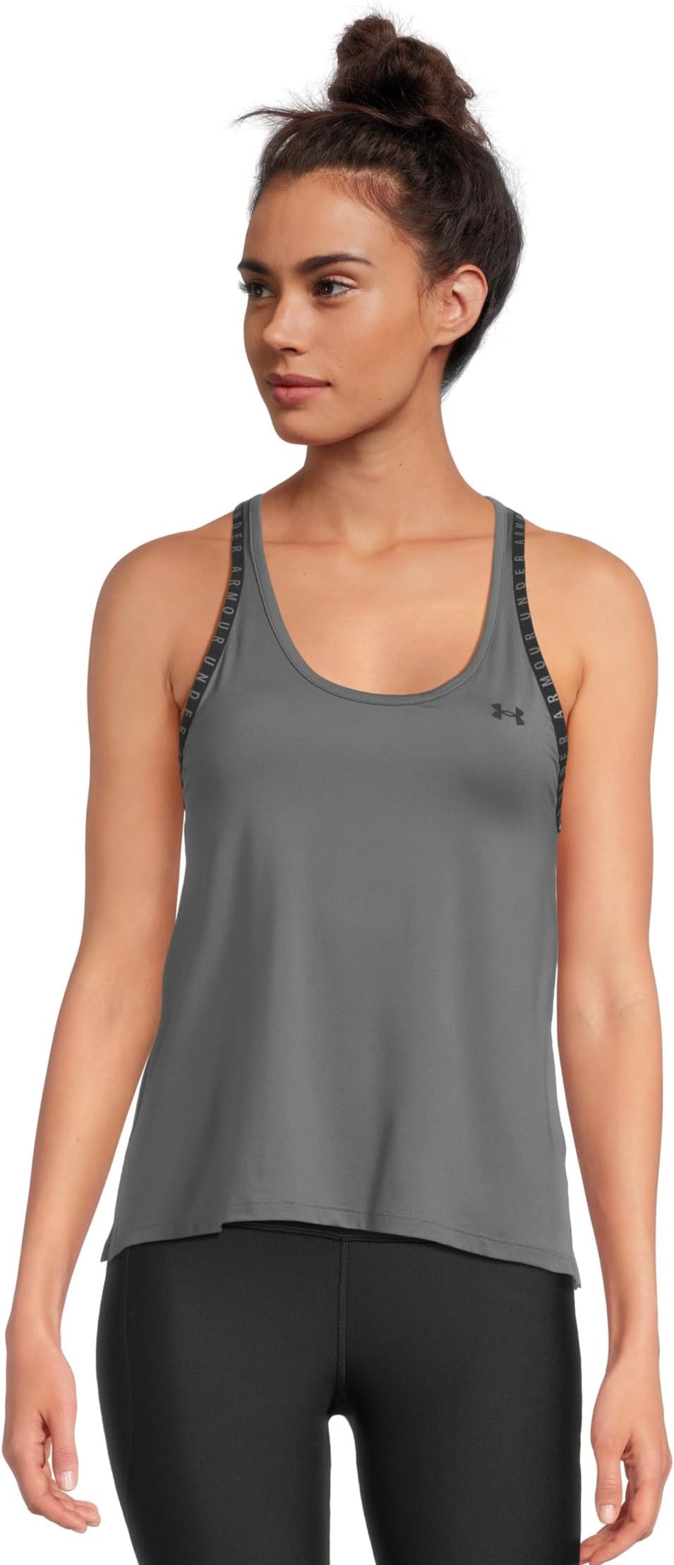 

Топ Under Armour Knockout Tank, цвет Castlerock/Black