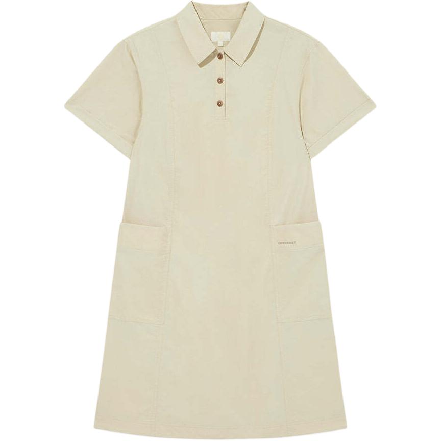 

SS25 платье с короткими рукавами Women's COVERNAT, бежевый