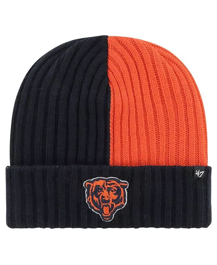 

Мужская темно-синяя вязаная шапка Chicago Bears с манжетами и переломами '47 Brand, синий