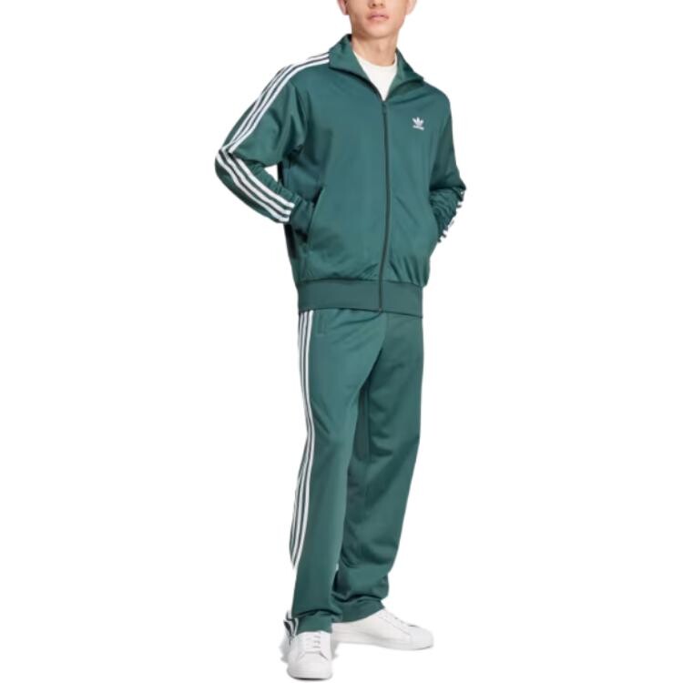 Куртка Adicolor Мужское Минерально-Зеленый Adidas Originals, зеленый — фото 4
