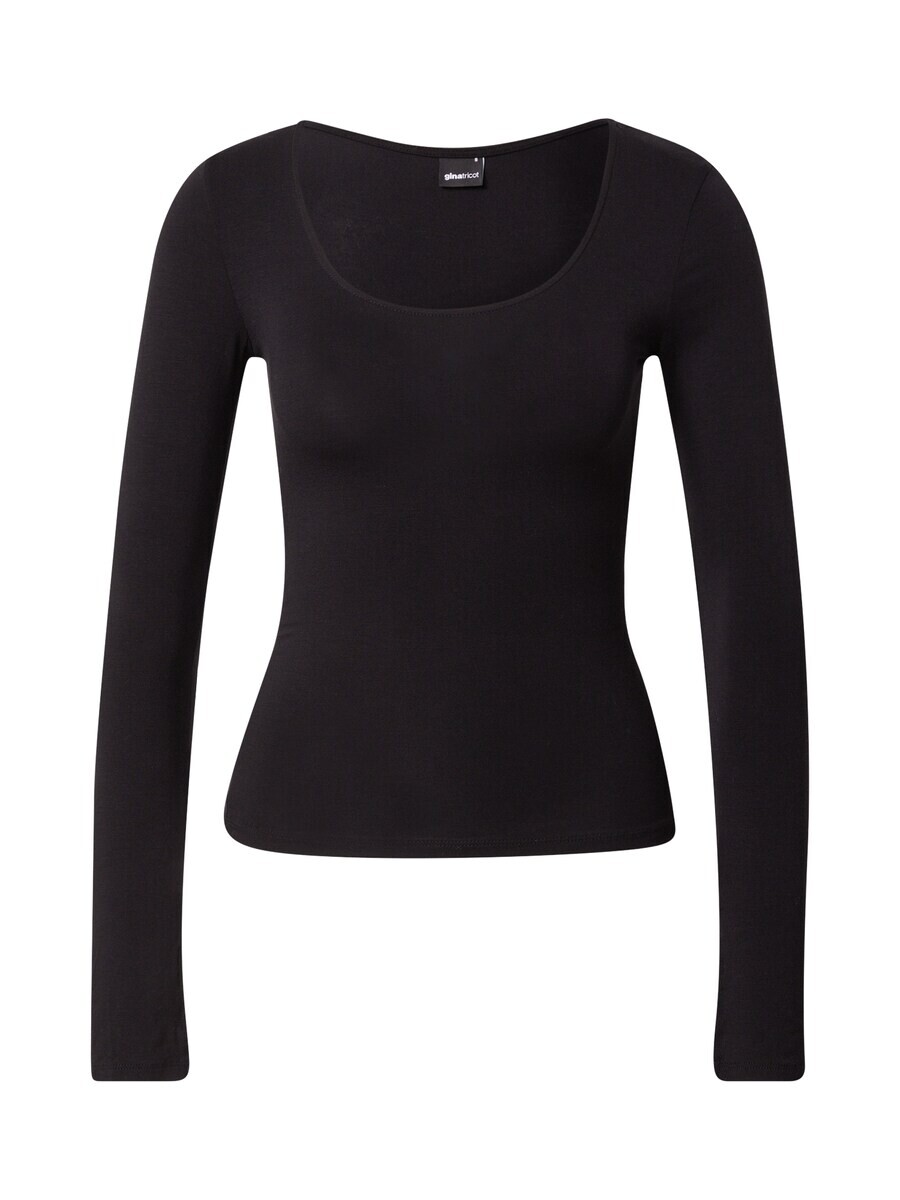 

Лонгслив Gina Tricot Shirt Agnes, черный