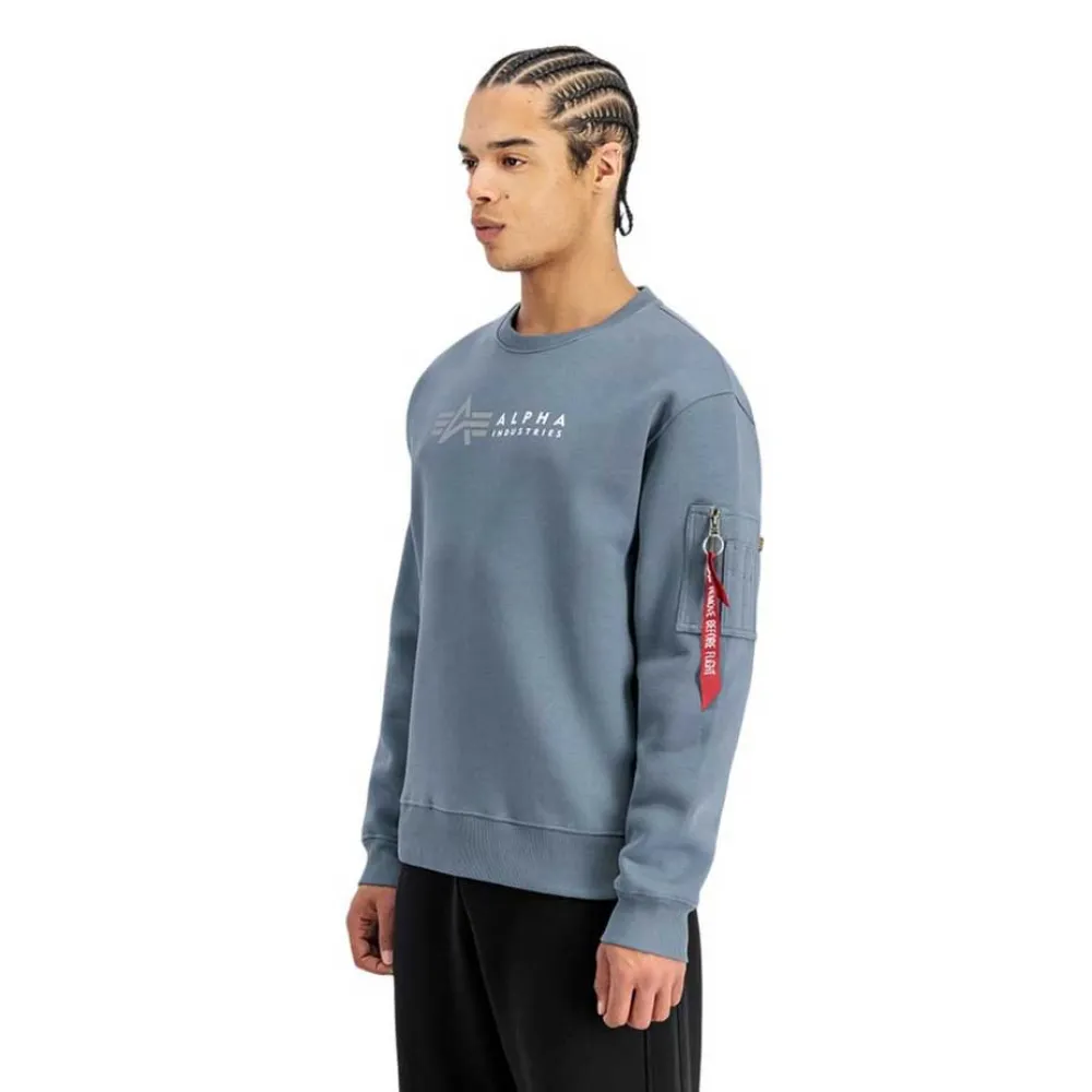 

Толстовка Alpha Industries Label, синий