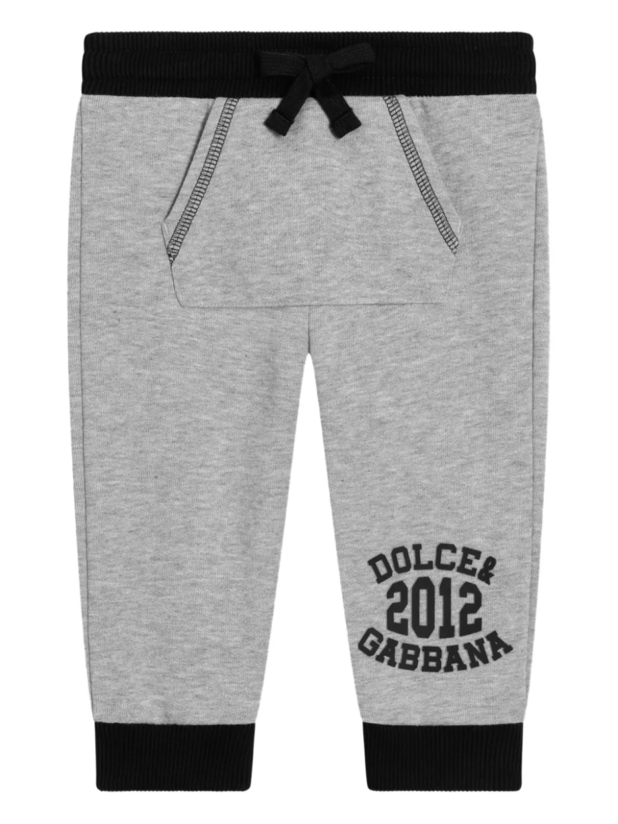 

Dolce & Gabbana Kids брюки с логотипом, серый