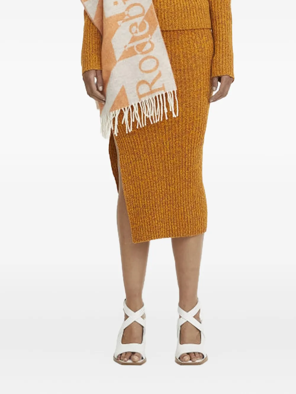 

Юбка миди lenata Rodebjer, оранжевый