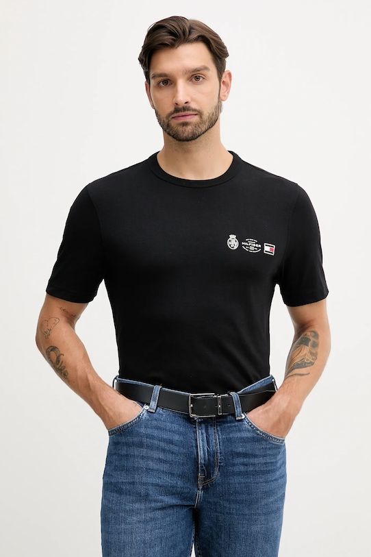 

Хлопковая футболка Tommy Hilfiger, черный