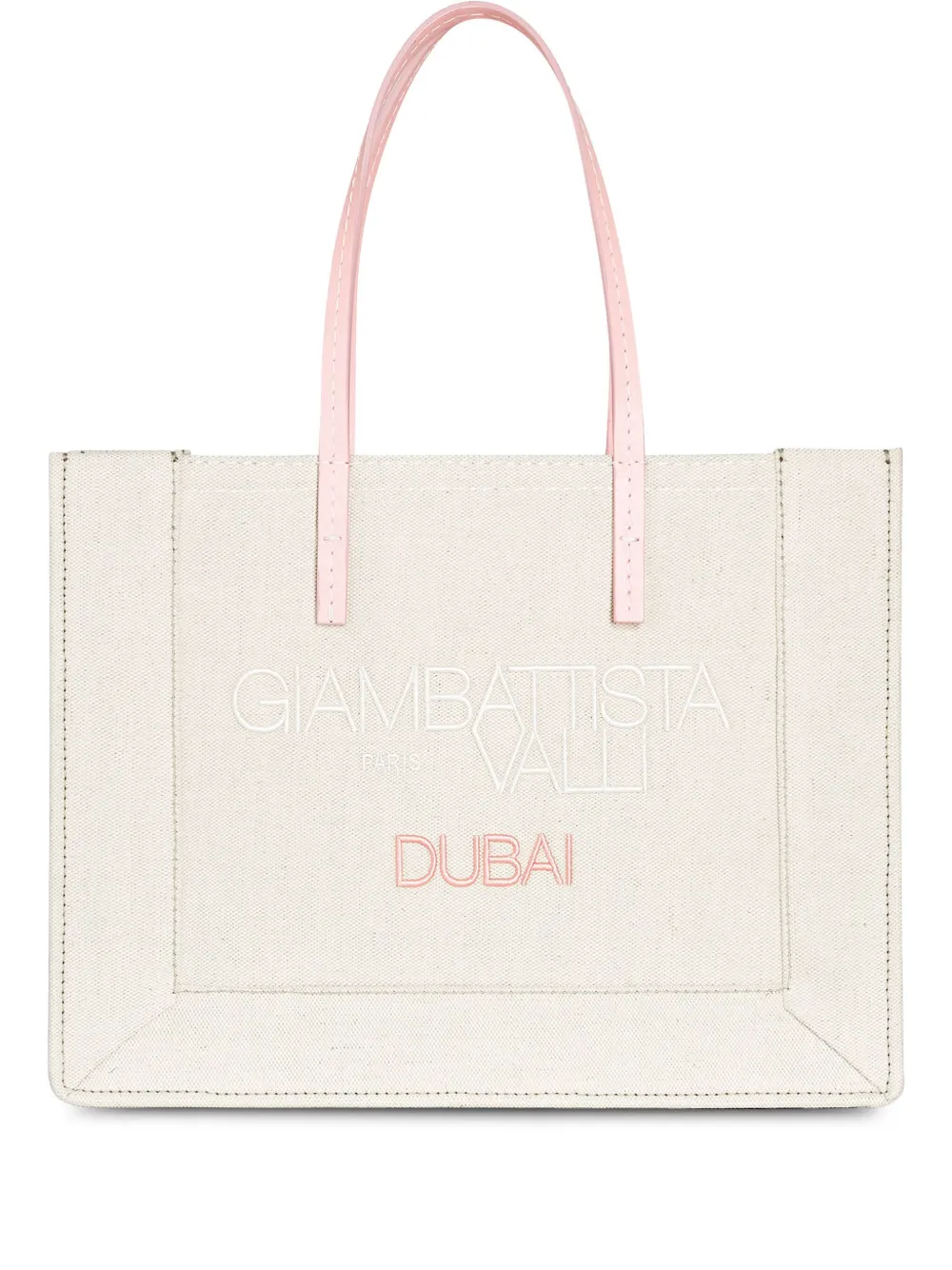 

Сумка-тоут с логотипом Giambattista Valli, нейтральный