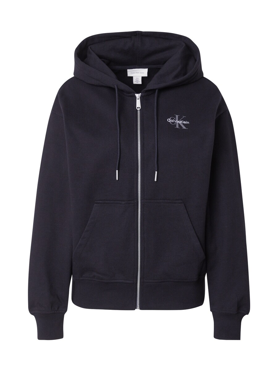 

Толстовка с капюшоном на молнии Calvin Klein Jeans, черный