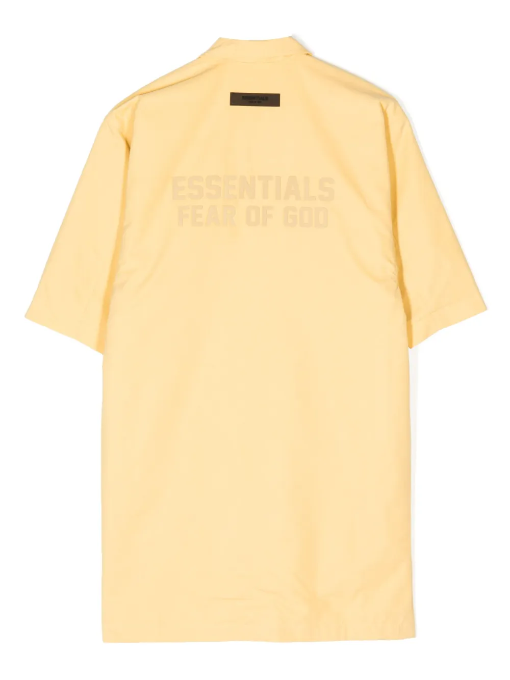 Куртка-рубашка на пуговицах с тисненым логотипом FEAR OF GOD ESSENTIALS KIDS, желтый — фото 2